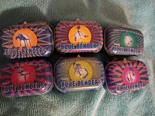 Blue Benders Set Of 6 Toy Figures Magnetic Bonz Buddy Betty Buffy Bart Buzz NOS 