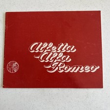 1974 1975 Alfa Romeo Alfetta Italian Text 28-page Vintage Car Sales Brochure