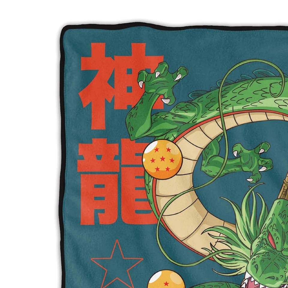 Manta Dragon Ball Z Shenron diseño integral tiro con almohada Dragon Ball Foto 3 de 4