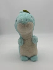 Daiso Japan Plush Dinosaur Blue Brachiosaurus Stuffed Animal Dino 10” NWT