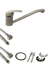 RUBINETTO CUCINA CANNA BASSA X LAVELLO MISCELATORE ORIENTABILE 360° FRAGRANITE