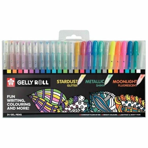 Sakura Gelly Roll Moonlight Metallic Stardust Glitter Fluorescent 24