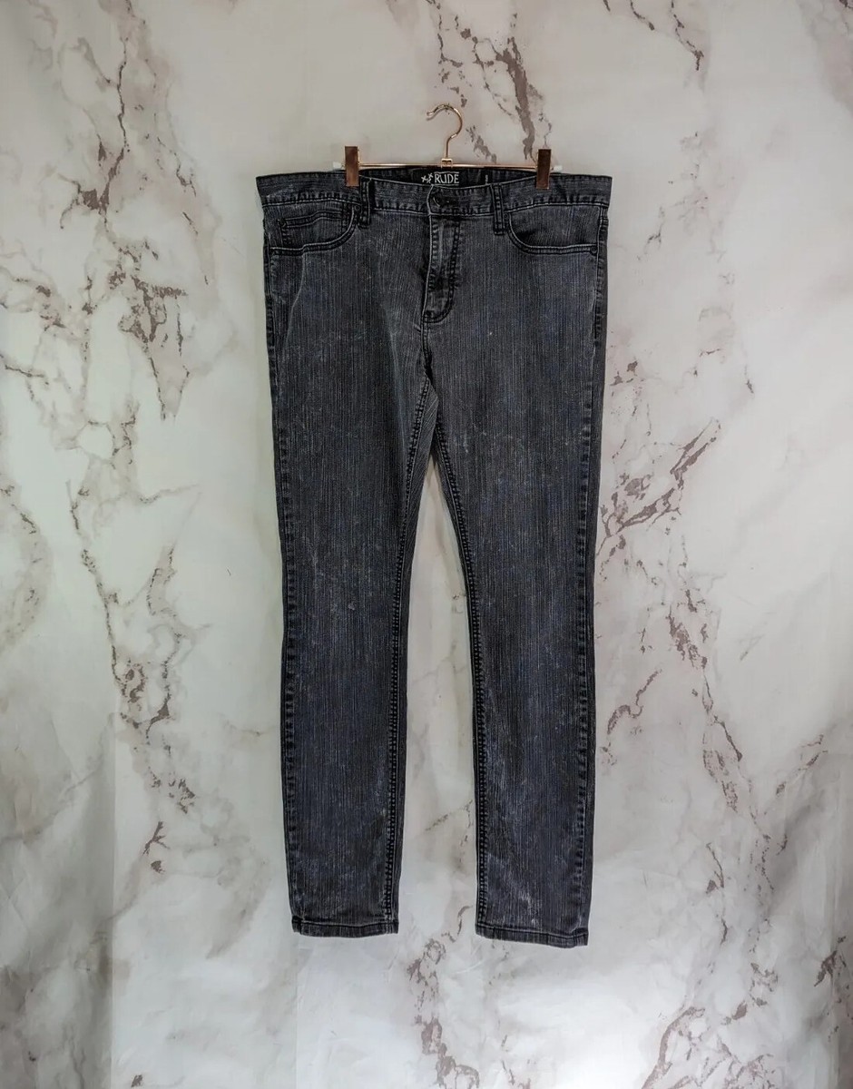 Mens Denim Rude Jeans Super Skinny Wrangler Mens Strangler Skinny