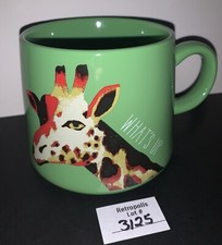 Opalhouse Porcelain Green WHAT'S UP Giraffe Coffee Mug