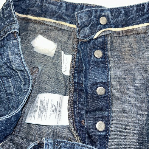 146 RRL Jeans Hombre Pantalones Hebilla Espalda Azul Talla 29 Vintage Coleccionable - Imagen 8 de 9