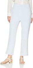 J.O.A. Light Ice Pintuck Cropped Boot Cut Pants Women's Size Large L53018