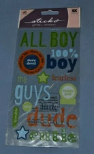  Sticko - 40 piece glitter sticker set - Boys - combined shipping