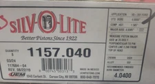Silvolite Pistons 1157.040 set of 8 Ford V8 289 4.7L 1964 - 1967