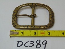 Vintage Mc Pherson Lea Co Solid Brass Large Belt Buckle Chunky Style