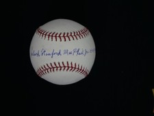 LEONARD STANFORD MACPHAIL JR FULL NAME SIGNED OFFICIAL MAJOR LEAGUE BASEBALL PSA