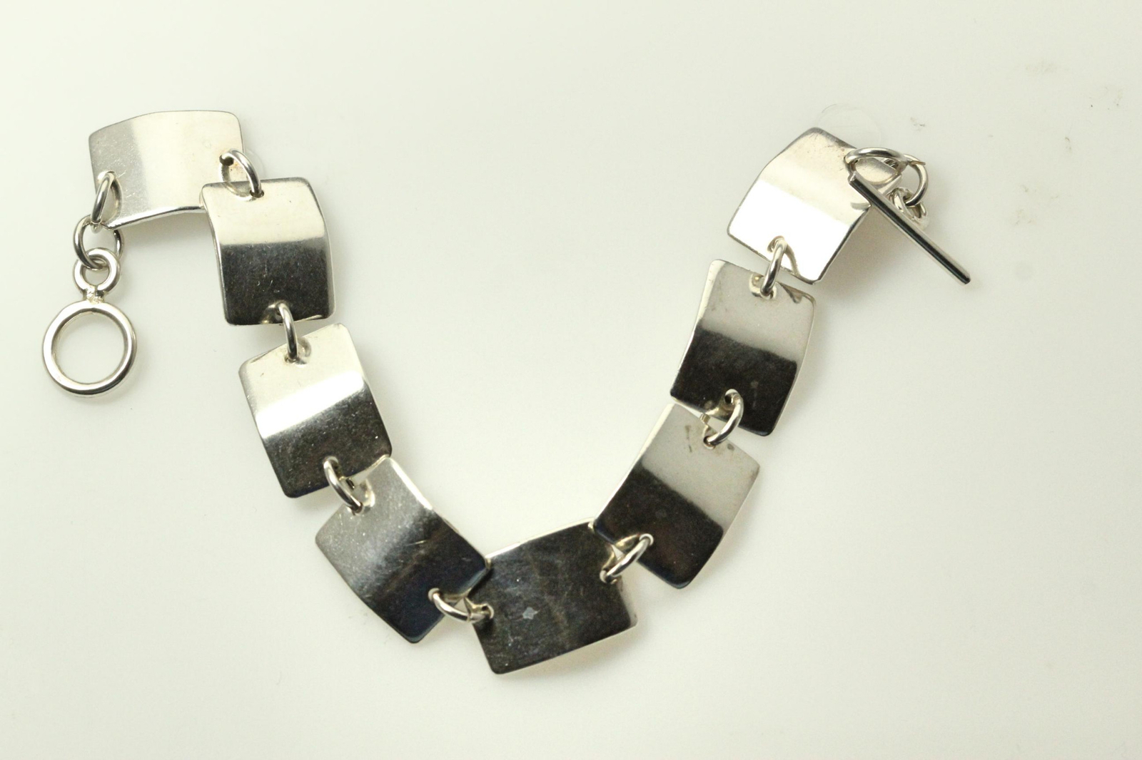 925 Sterling Silver 8" Rectangular Link Bracelet … - image 20