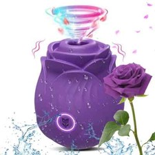Rose-Sucking Vibrator for Women Nipple Massager Clitoral Vacuum Stimulator Vibra