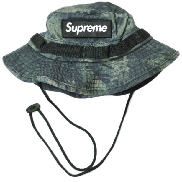 SUPREME 22SS Military Boonie S/M Black Prym1 Camo box logo SUPREME 22SS Military Boonie S/M Black Prym1 Camo box logo