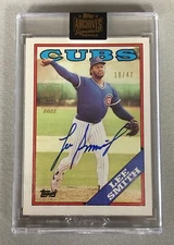 Lee Smith 2022 Topps Archives Signature Series 1986 Topps On Card Auto /47 CUBS