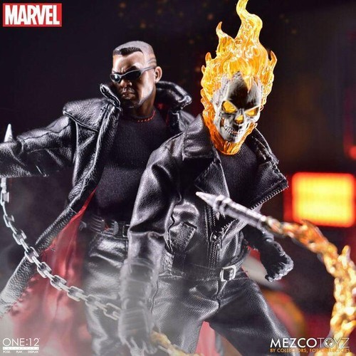 MARVEL - Ghost Rider & Hell Cycle 1/12 Action Figure & Vehicle Mezco - Imagen 11 de 20