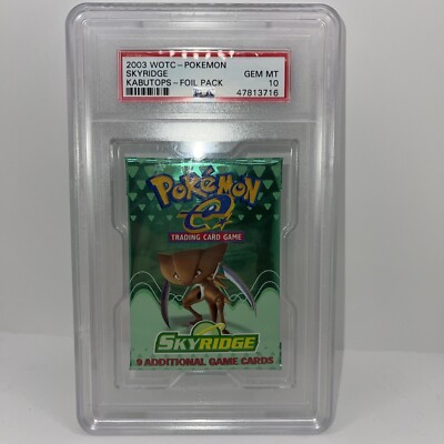 PSA 10 Skyridge Booster Pack Kabutops Pokemon 2003 | eBay PSA 10 Skyridge Booster Pack Kabutops Pokemon 2003 | eBay