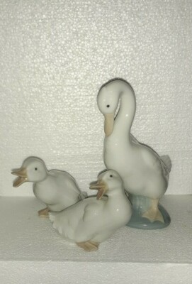 Lladro Nao three ducks in different attitudes Daisa 1978 - 1982