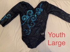Zone Leotard Gymnastics Competition 3/4 Sleeve YL