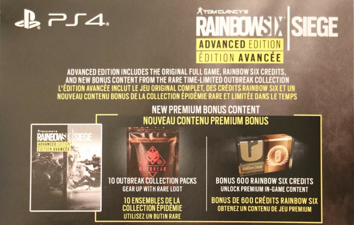 R6 ] Tom Clancy's Rainbow Six Siege *ADVANCED EDITION* (PS4