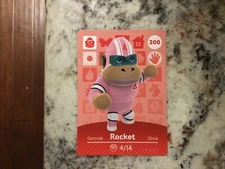 ROCKET 200 Animal Crossing Amiibo Authentic Nintendo Mint Card From Series 2
