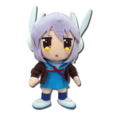 Japanese Haruhi Suzumiya Mikura Yuki Plush Keychain Charm Notebook Playing Cards