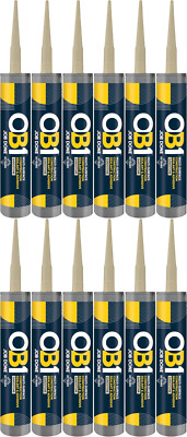 12x OB1 Multi-Surface Bau Dichtstoff Kleber Wasserdicht Hybrid SANDSTEIN