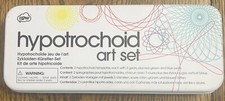 NPW HYPOTROCHOID ART SET 2 templates each with 3 gears red,blue,green pens W4083