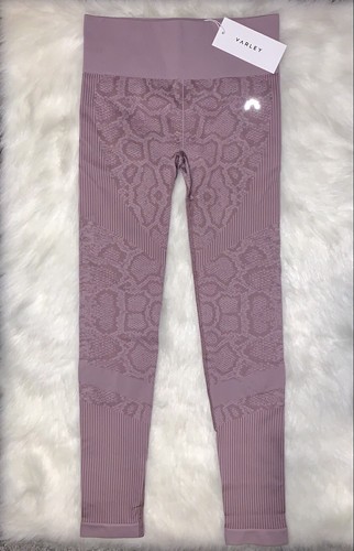 NEW $110 Varley Quincy Leggings Sz Medium M Deauville Snake High Waist Seamless - Picture 3 of 12