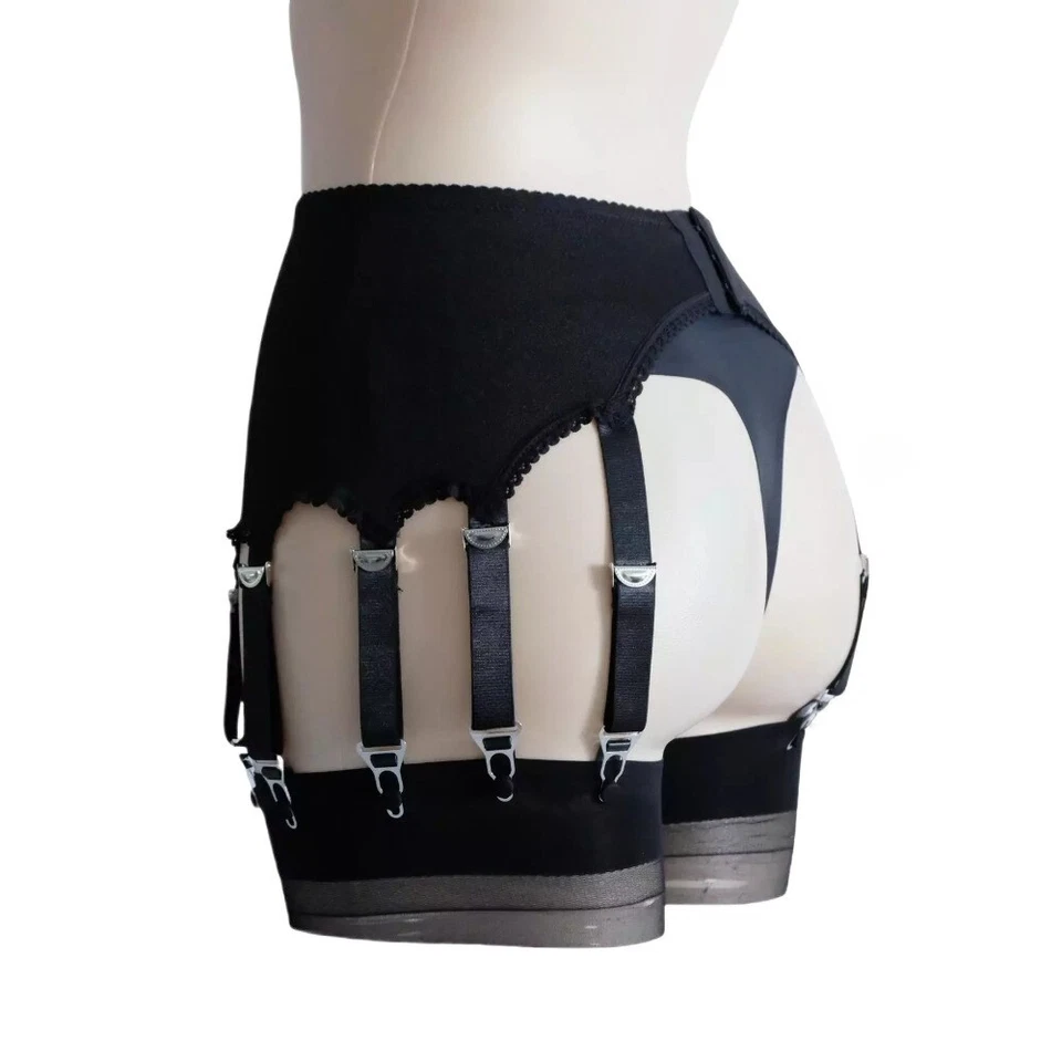 S-3XL Damen Vintage Mieder Hüfthalter Strumpfgürtel Strumpfhalter mit 12 Strapse - Bild 2 von 4