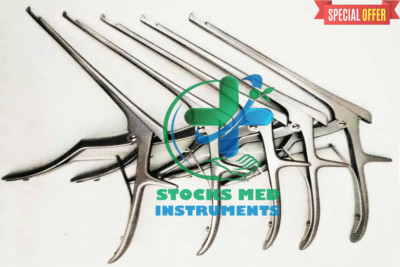 Kerrison Rongeurs 8'' 40° Spine Orthopedic Surgical Instruments 5 Pcs Set