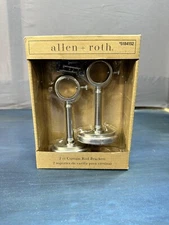 Allen + Roth Curtain Rod Brackets / Brushed Nichol Finish