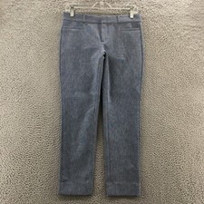 Banana Republic Sloan Dress Pants Womens 2S (actual 30x26) Gray Cotton Blend Zip