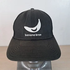 BANANA BROS ADJUSTABLE STRAPBACK TRUCKER/MESH HAT/CAP, BLACK, OUTDOOR/SPORT