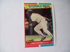 TONY GWYNN SAN DIEGO PADRES 1987 FLEER BASEBALL'S BEST #17 MLB BASEBALL HOF