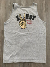 Mens Illest Gray Peace To The Illest Tank Top M