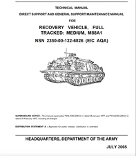 5,842 Page M88A1 RECOVERY TANK MAINTENANCE, REPAIR PARTS AND TOOLS Manuals on CD