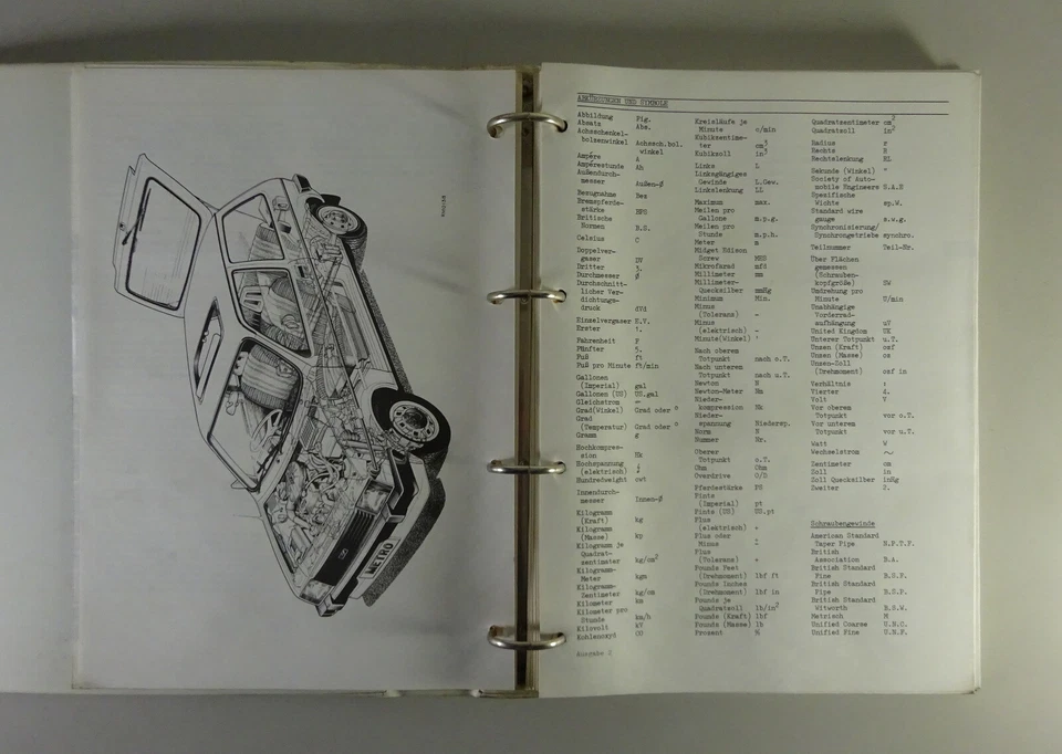 Manuale Officina/Manuale di Riparazione Austin Mini Metro Stand 1982 — 第 3/4 张图片
