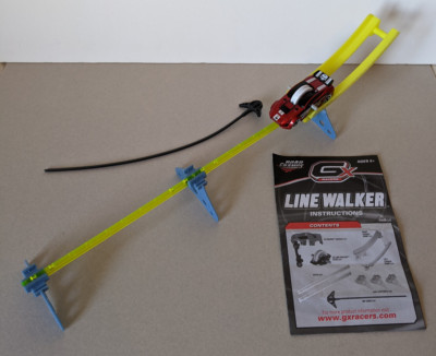 As NEW - GX Racers Line Walker Gyro Stunt Set - Car Track Rip Cord - 2009 Jakks