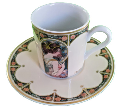 *** Primrose - Alfons Mucha - Artis Orbis Kollektion - GOEBEL - Sammeltasse ***