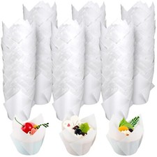 800 Pcs Tulip Cupcake Liners Muffin Liners Grease Resistant Paper Cups