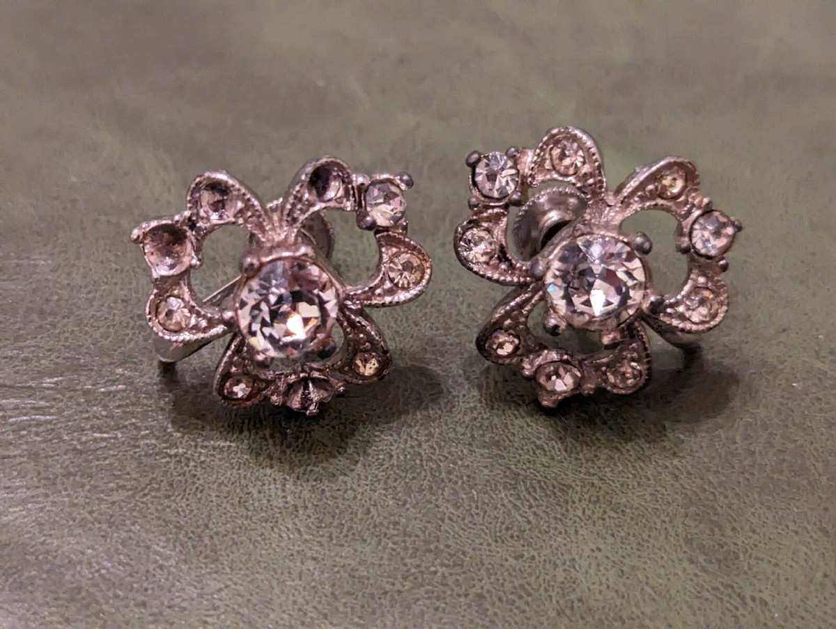 Vintage Bogoff Screw-back Earrings Repair