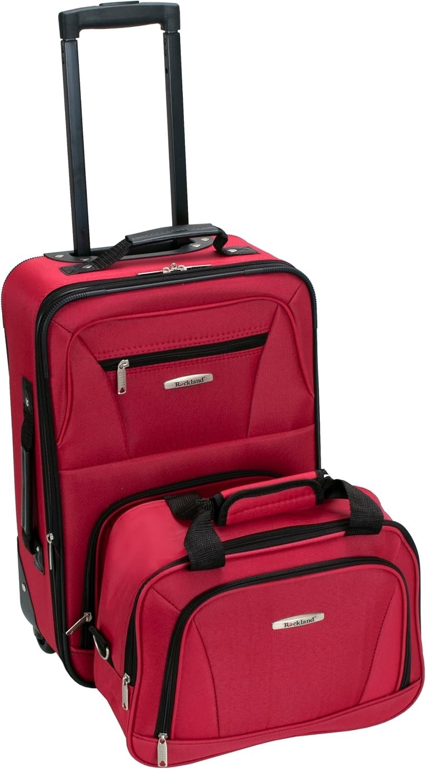 Set 19" Carry On Tote Bag Red