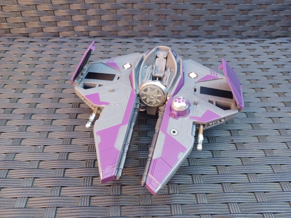 Transformers Star Wars Obi Wan Kenobi Jedi Starfighter action figure 2005 Hasbro - Image 2 of 4