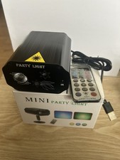 Mini Patterns Laser LED RGB Projector Stage Light DJ Disco Party KTV Club Lights