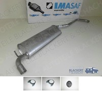 Imasaf Auspuff Mitteltopf+Anbauteile für Fiat Multipla 1.6 16V Bipower+Blupower