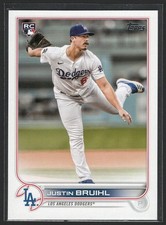 Justin Bruihl 2022 Topps #658 Rookie - Los Angeles Dodgers