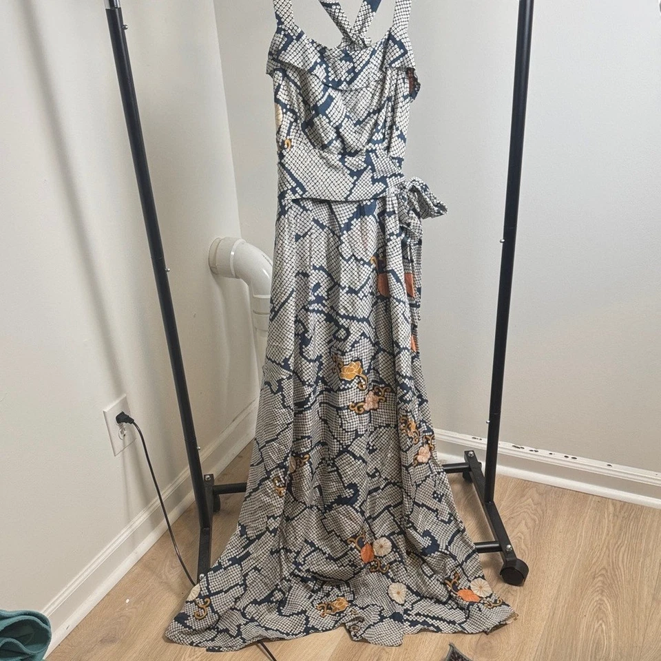 Легкое макси-платье Anthropologie Leifsdottir Serpent Silk размер 0 - Изображение 2 из 4