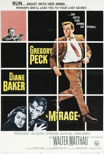 GREGORY PECK "MIRAGE"Authentic Vintage 1965 Universal Studios Movie Poster 27x41 - Picture 8 of 8