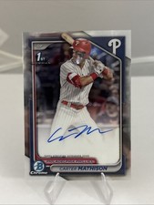 CARTER MATHISON 2024 TOPPS BOWMAN CHROME 1ST ROOKIE AUTOGRAPH AUTO #CPA-CMA MLB