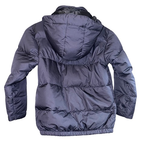 Vintage Polo Ralph Lauren Boys Puffer Coat Size 7 Navy Blue Warm Red Pony Winter - Picture 5 of 8